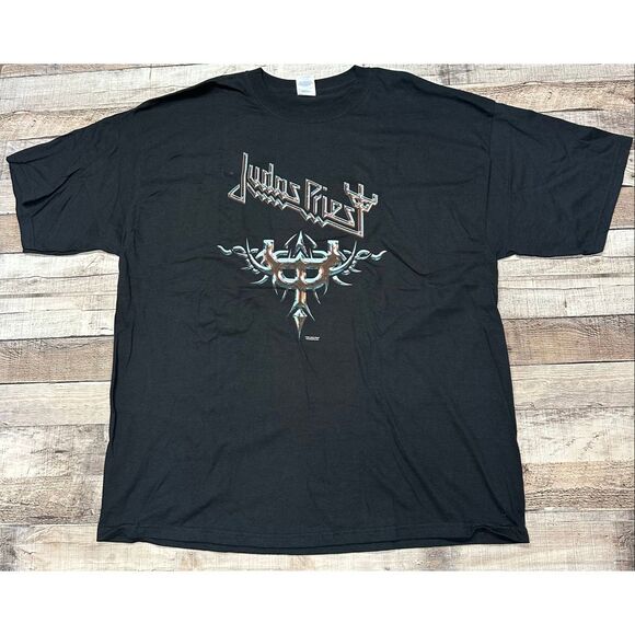 Vintage y2k 2005 Judas Priest World Tour Size XXL Black Concert Gildan Tshirt - Picture 1 of 6